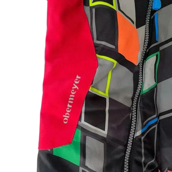 OBERMEYER NWOT MAX BIB WINTER PANT MULTI COLOR BLOCK | 6 MOS - 12 MOS - Picture 9 of 10